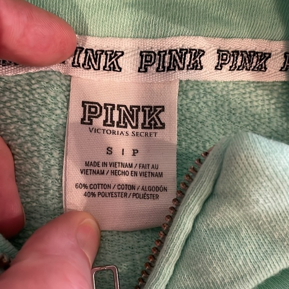 PINK Victoria's Secret Mint Green Sweatshirt - Picture 10 of 12